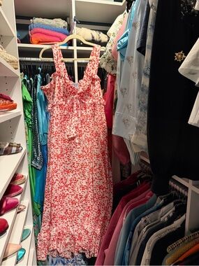 Thierry Colson Valentina Dress in red and white print